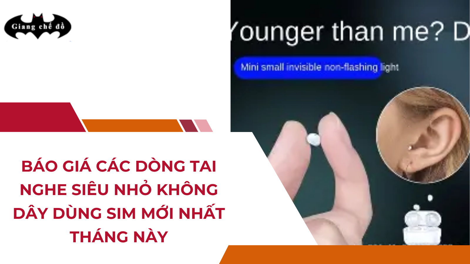 Báo giá các dòng tai nghe siêu nhỏ không dây dùng sim mới nhất tháng này