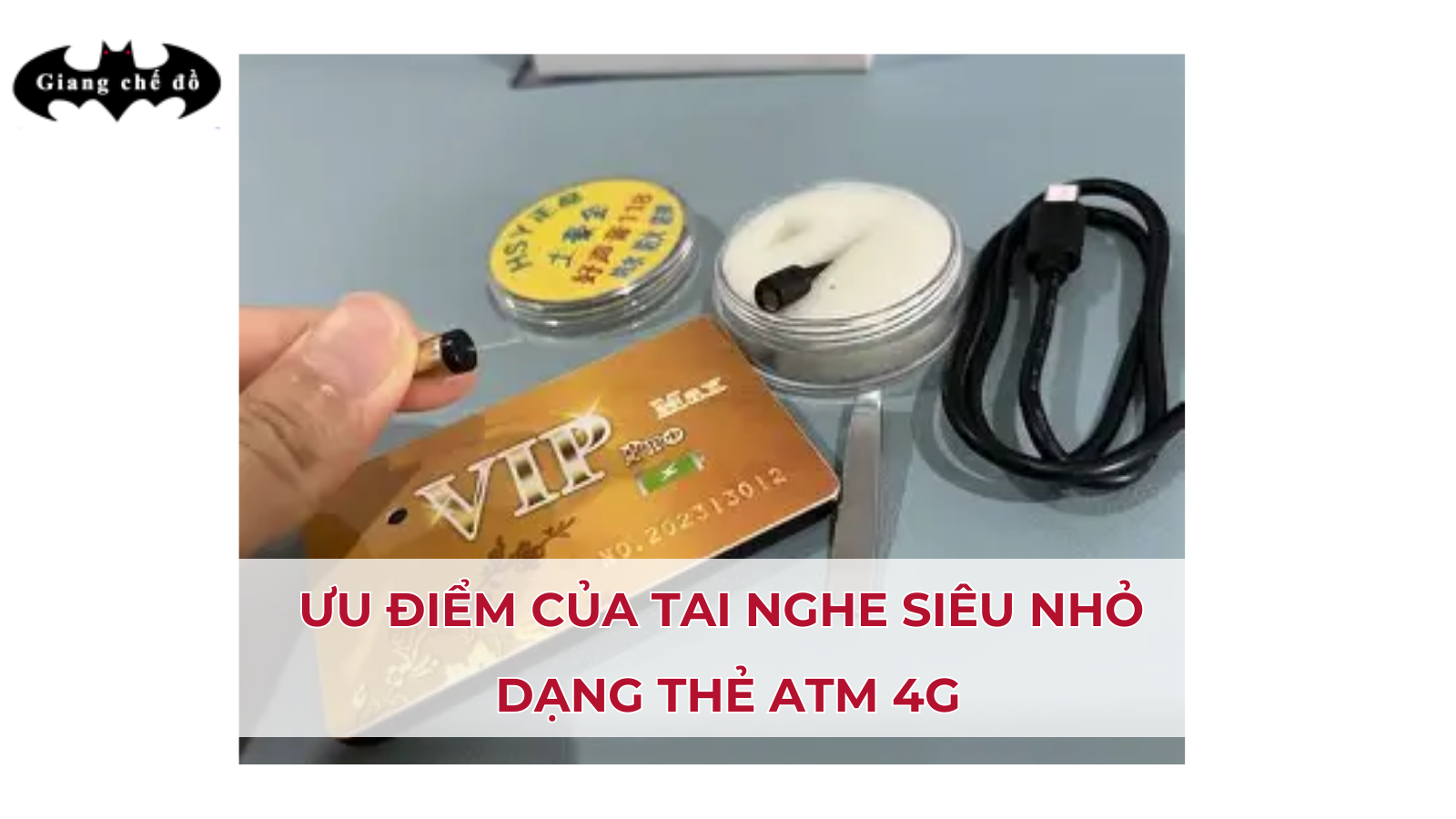 Ưu điểm của tai nghe siêu nhỏ dạng thẻ ATM 4G