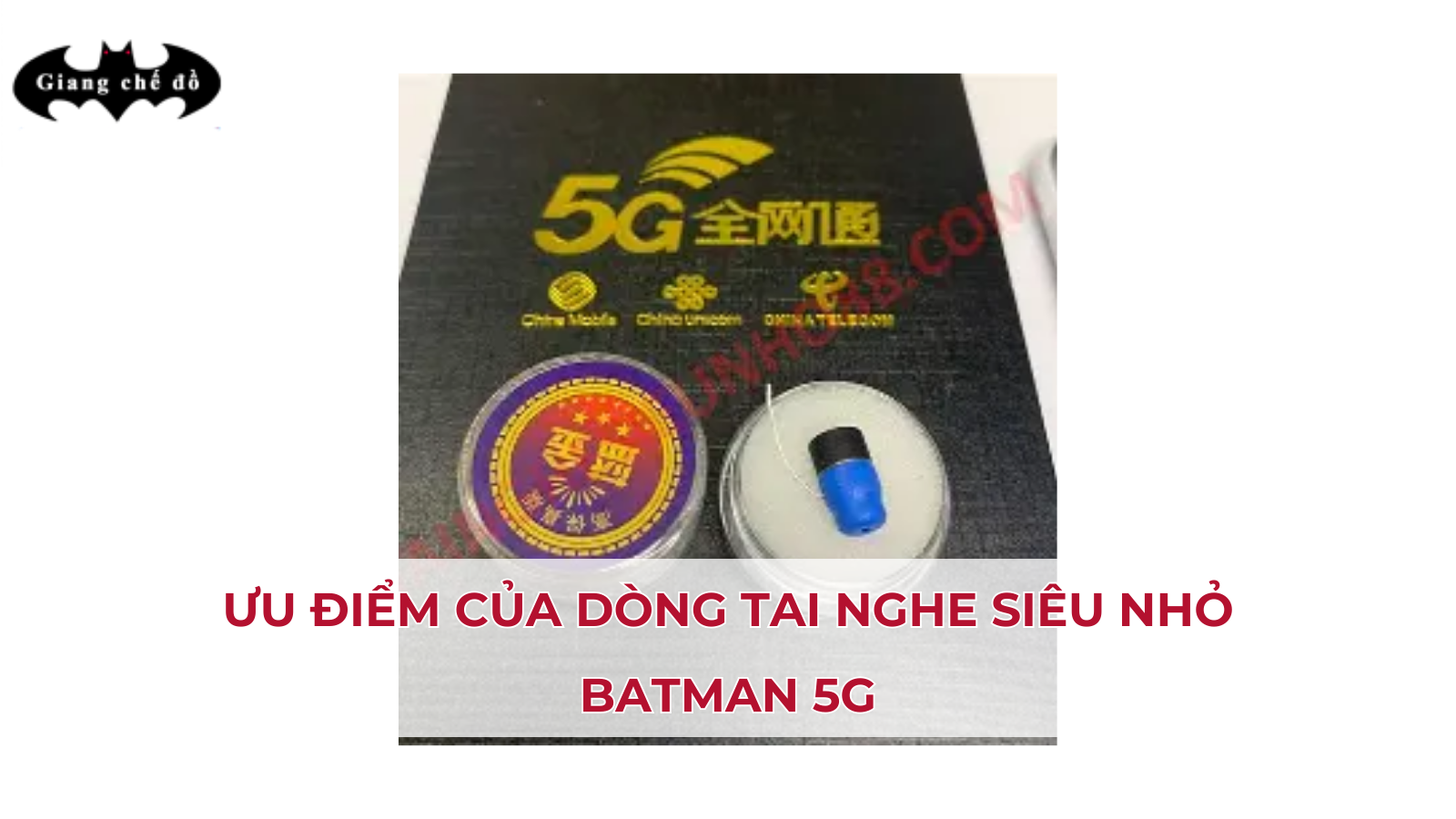 Ưu điểm của dòng tai nghe siêu nhỏ Batman 5G
