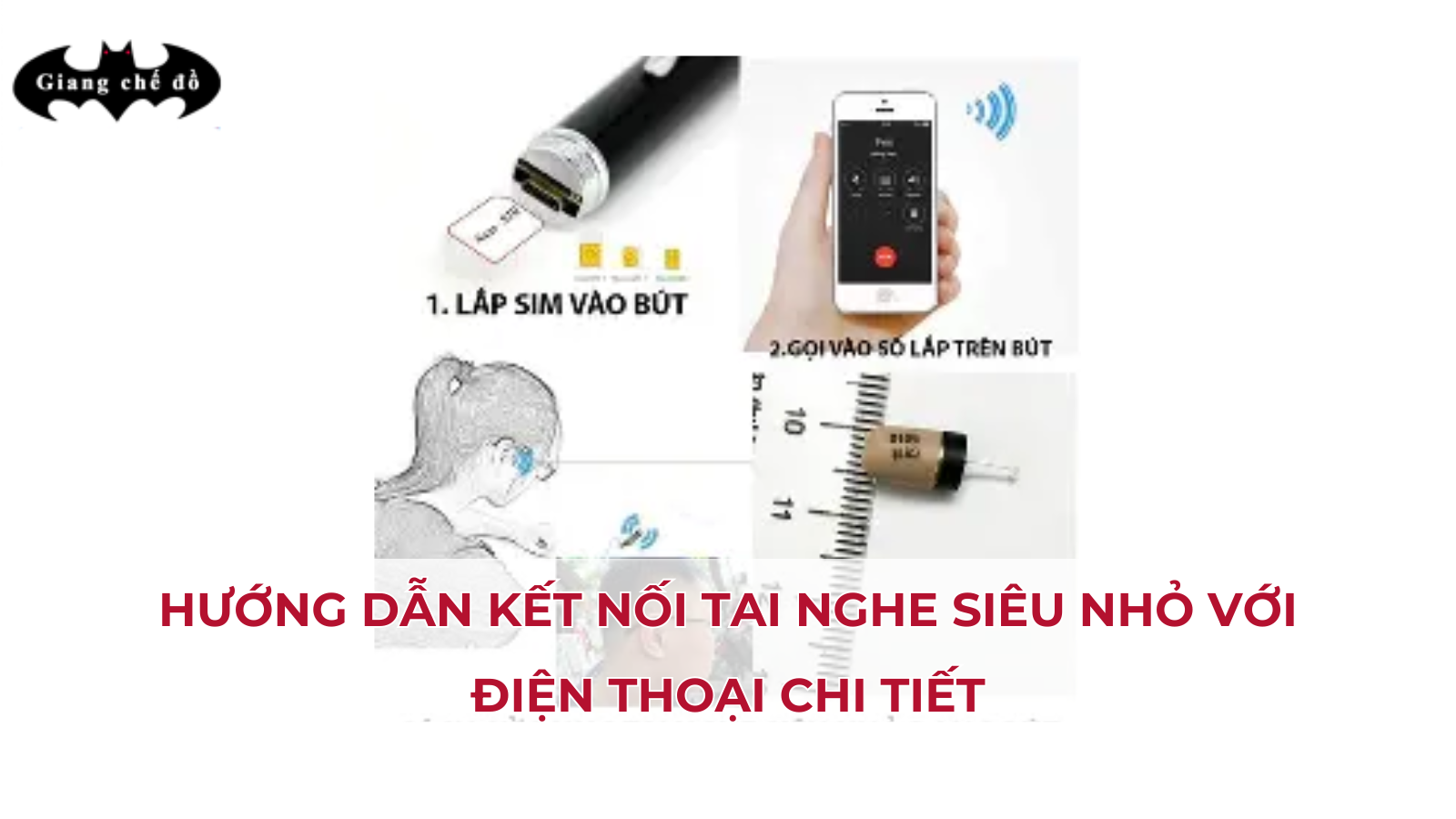 Hướng dẫn kết nối tai nghe siêu nhỏ với điện thoại chi tiết